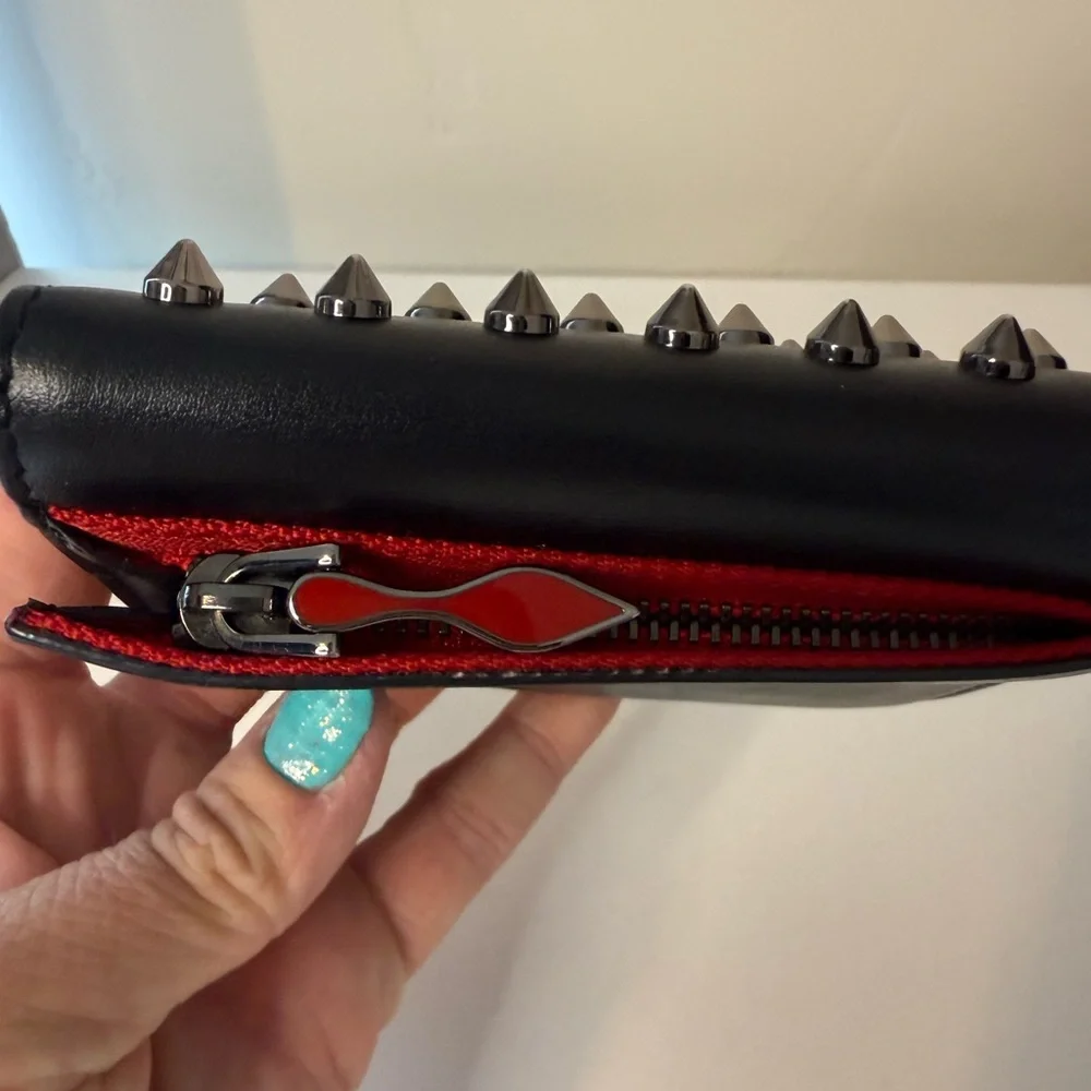 SOLD Christian Louboutin Red Leather Wallet - Picture 5 of 9